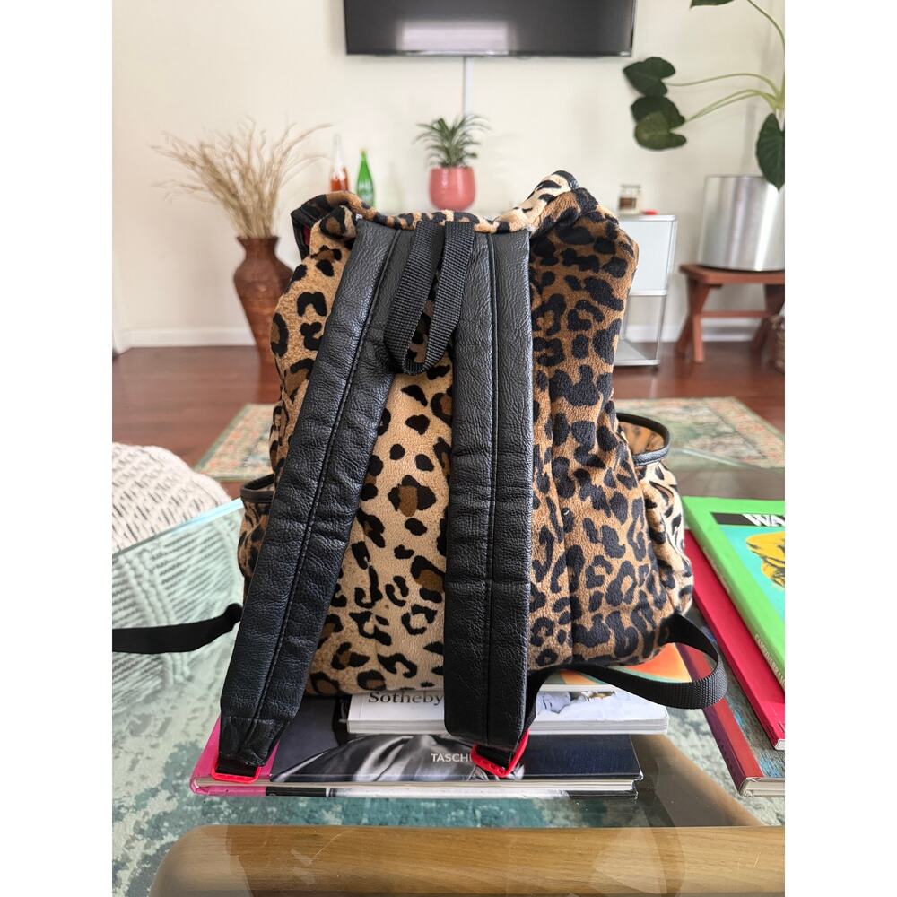 Jansport Leopard Print Drawstring Backpack - Picture 2 of 5
